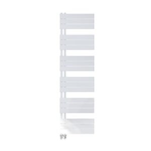 Scudo Thames 1640 x 500mm White Designer Towel Rail