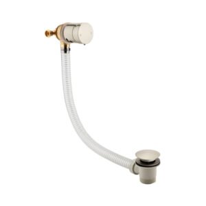 Scudo Brushed Nickel Bath Overflow Filler With Buildin Valve